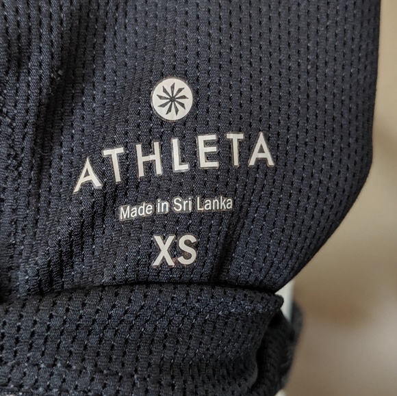 Athleta Yoga Athletic Racerback Tank Workout Gray Geometric Print - Picture 4 of 6